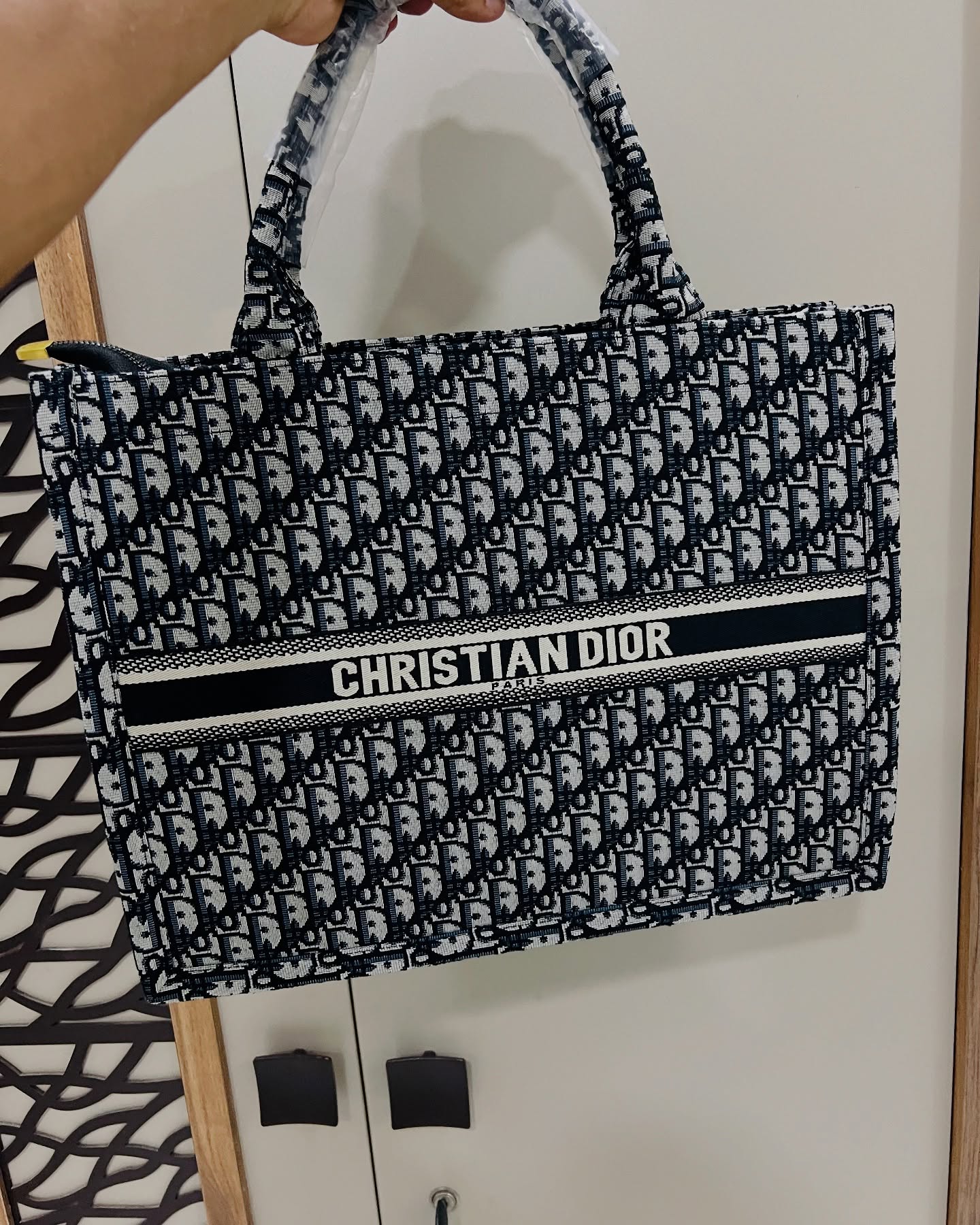Christine Dior Tote Bag With Zip