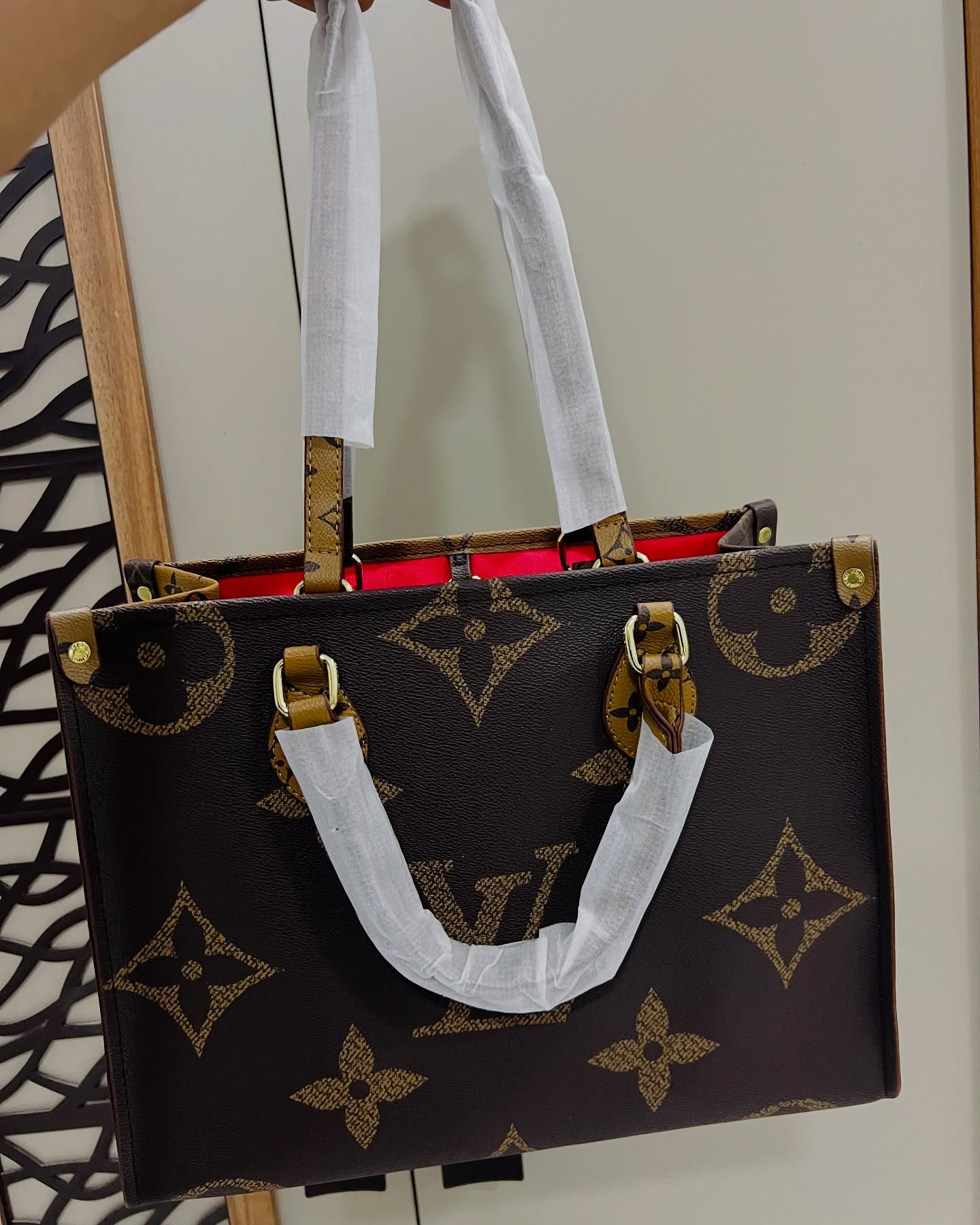 LV Double Color Hand Bag