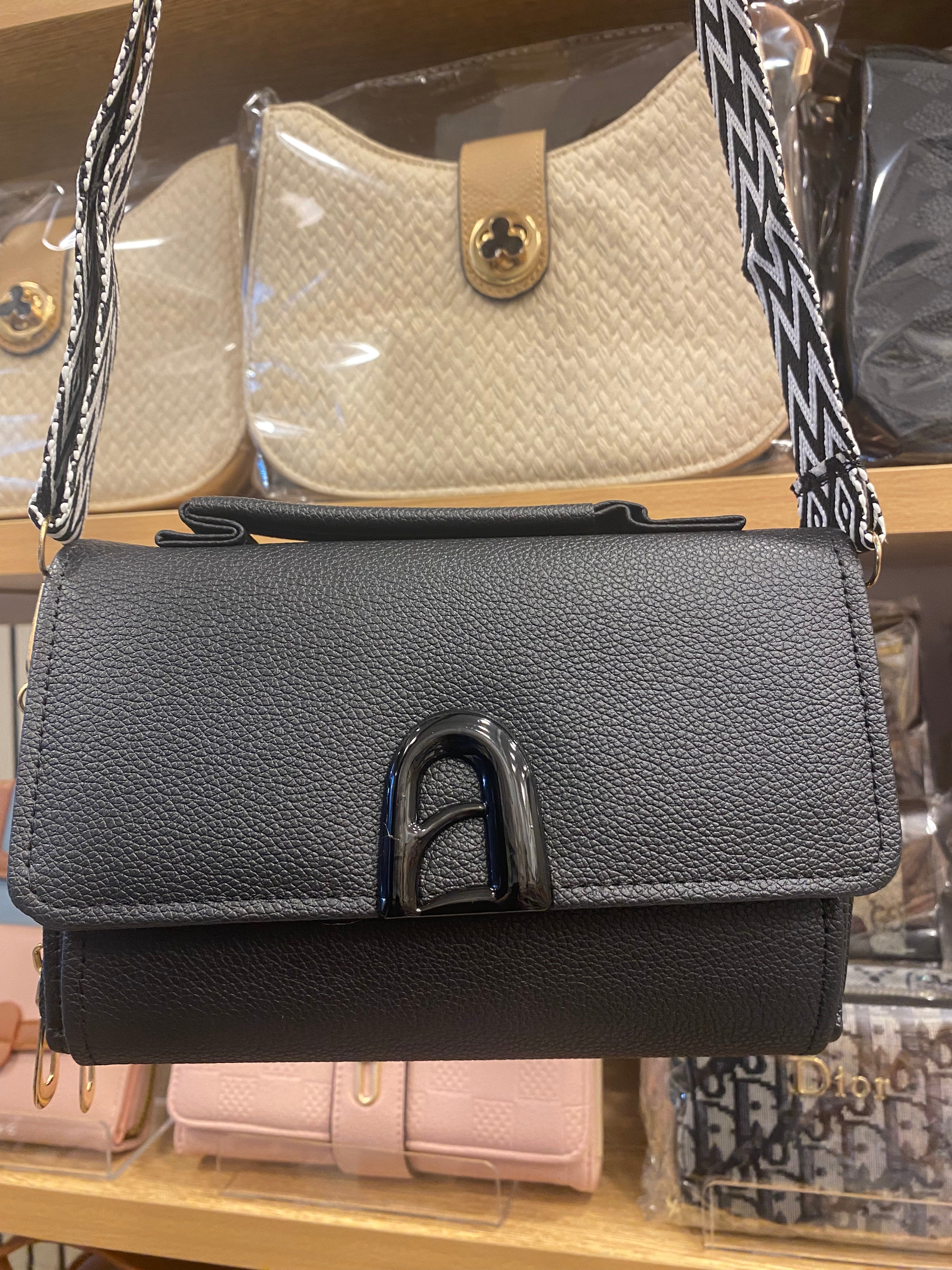 Ladies Mini Cross Body Bag - Black