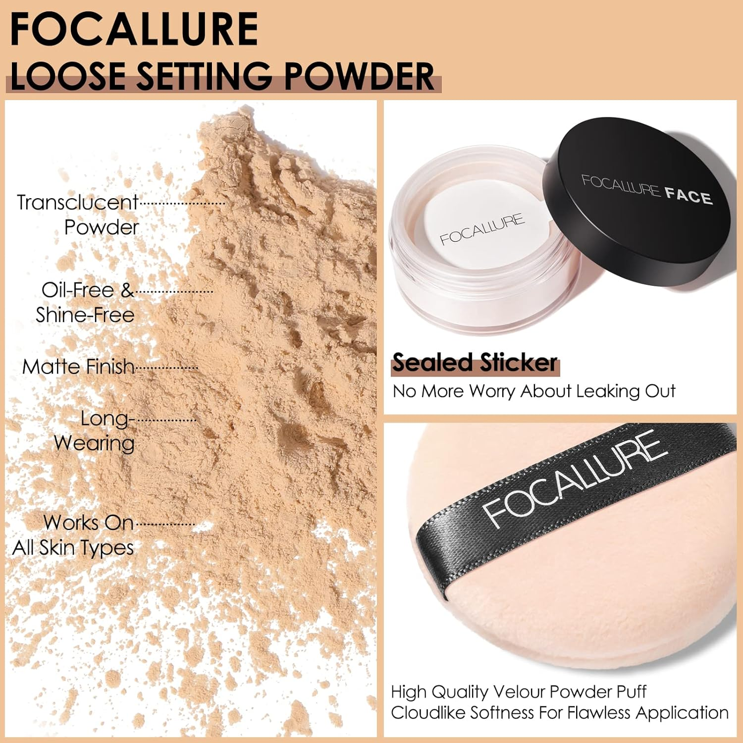 FOCALLURE 9 Color Loose Powder