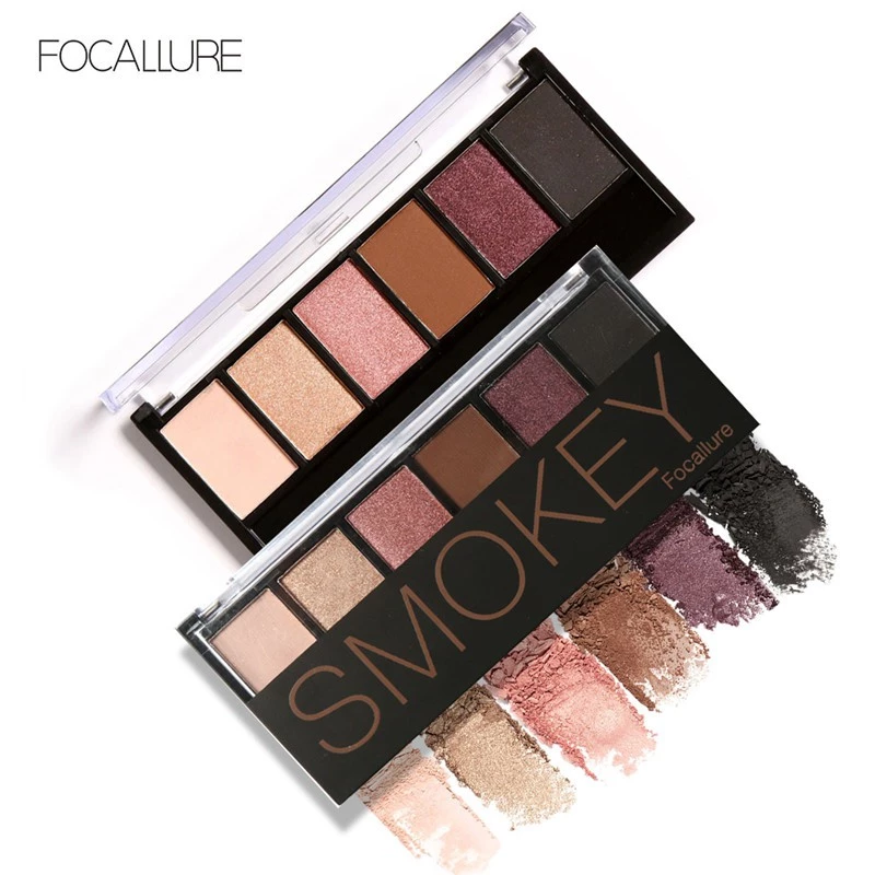 FOCALLURE 6 Color Smokey Eyeshadow Palette