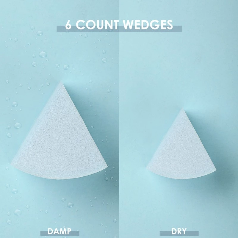 FOCALLURE Beauty Blender-6 Count Wedges #08