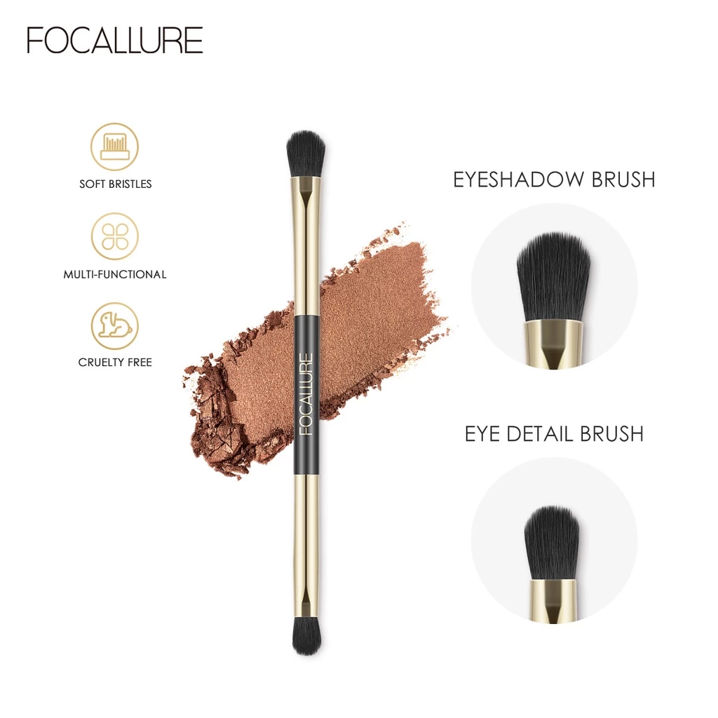 FOCALLURE Dual Head Eyeshadow Makeup Brush