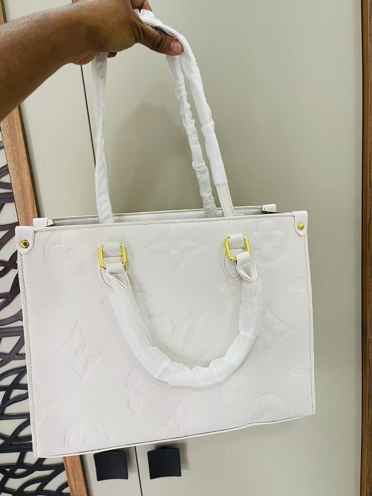 LV White Hand Bag