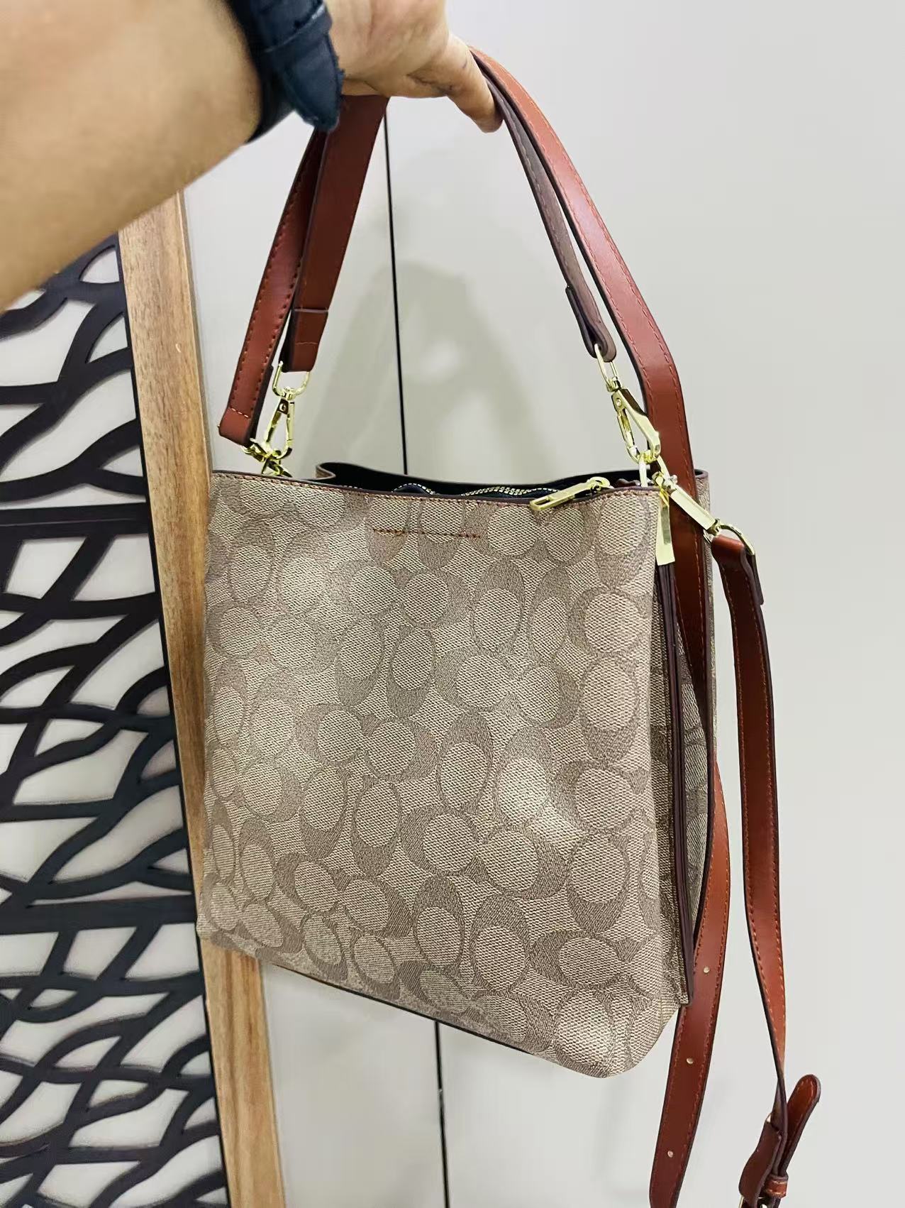 COACH Hand Bag Brown