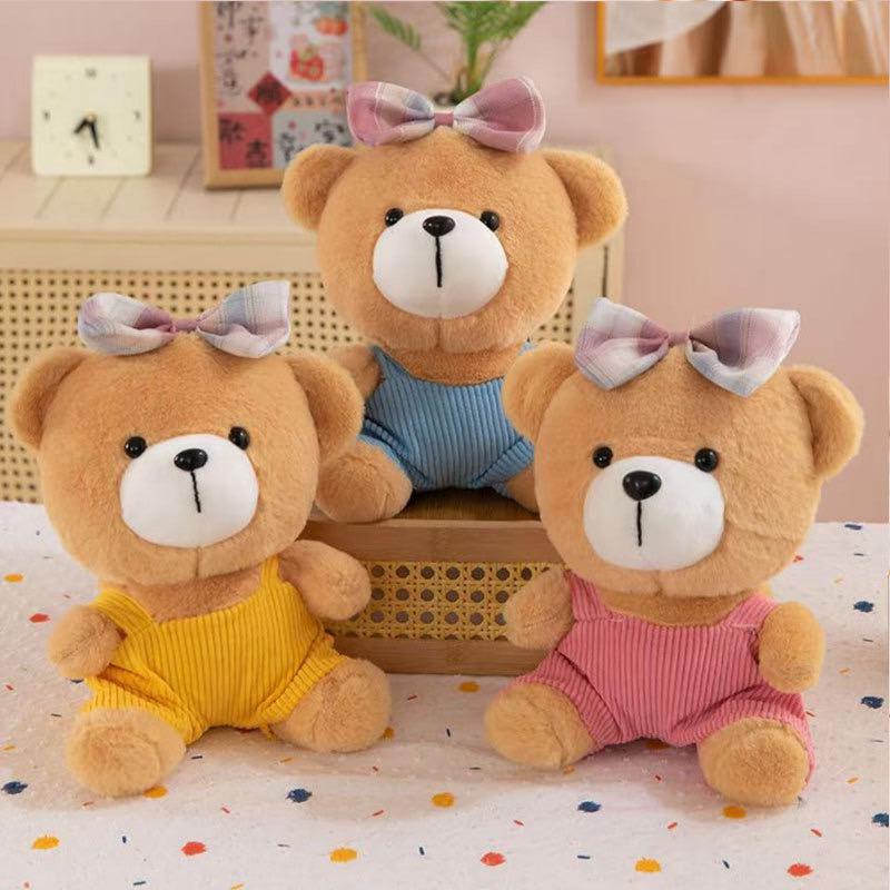 Bear With Bow Plush Toy Small (1pcs)