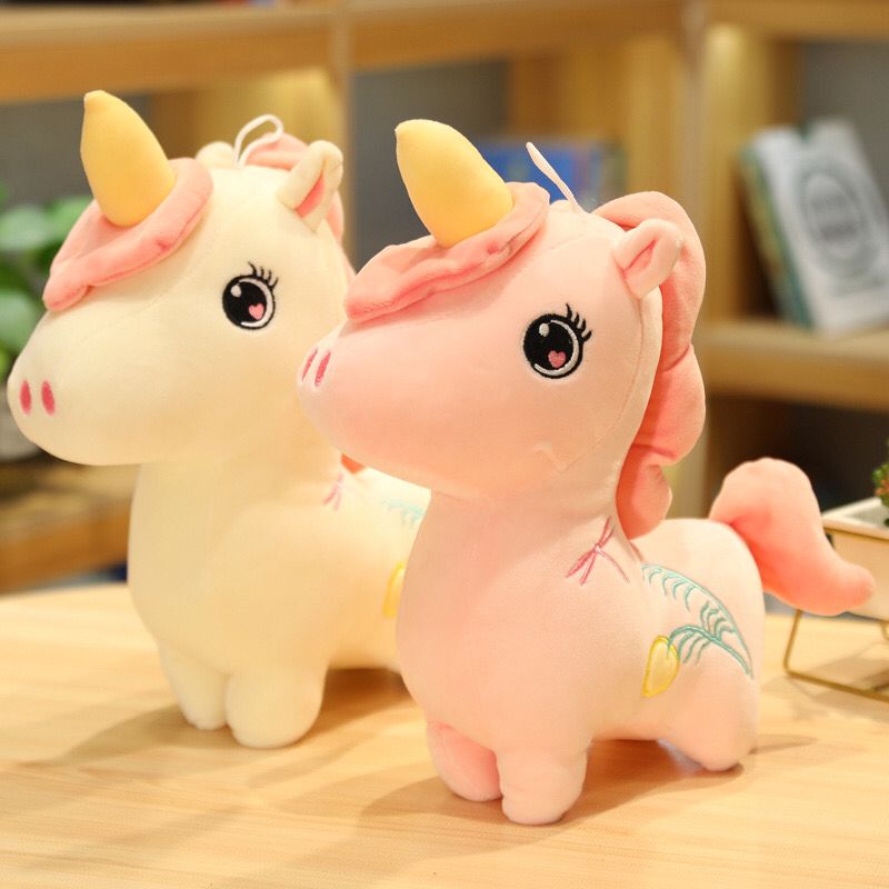 Unicorn Plush Toy medium white (1pcs)
