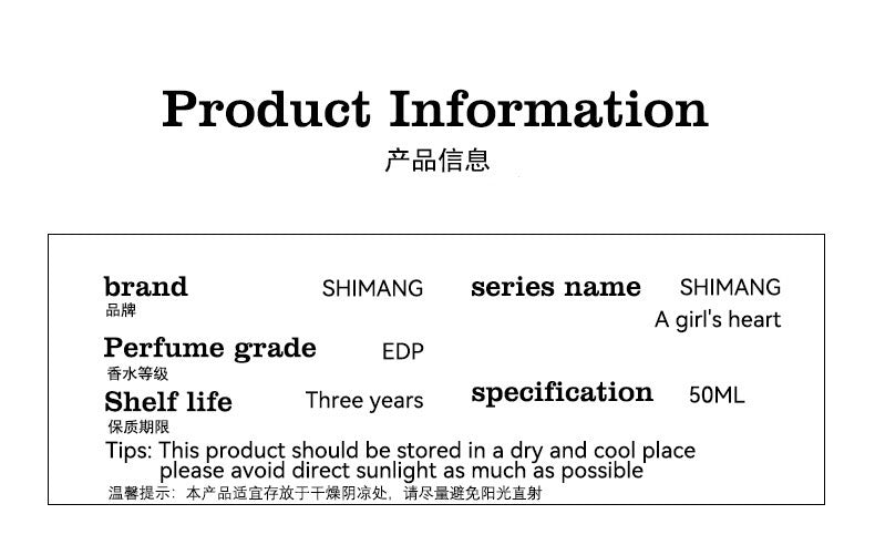 SHIMANG EDP - White Moon