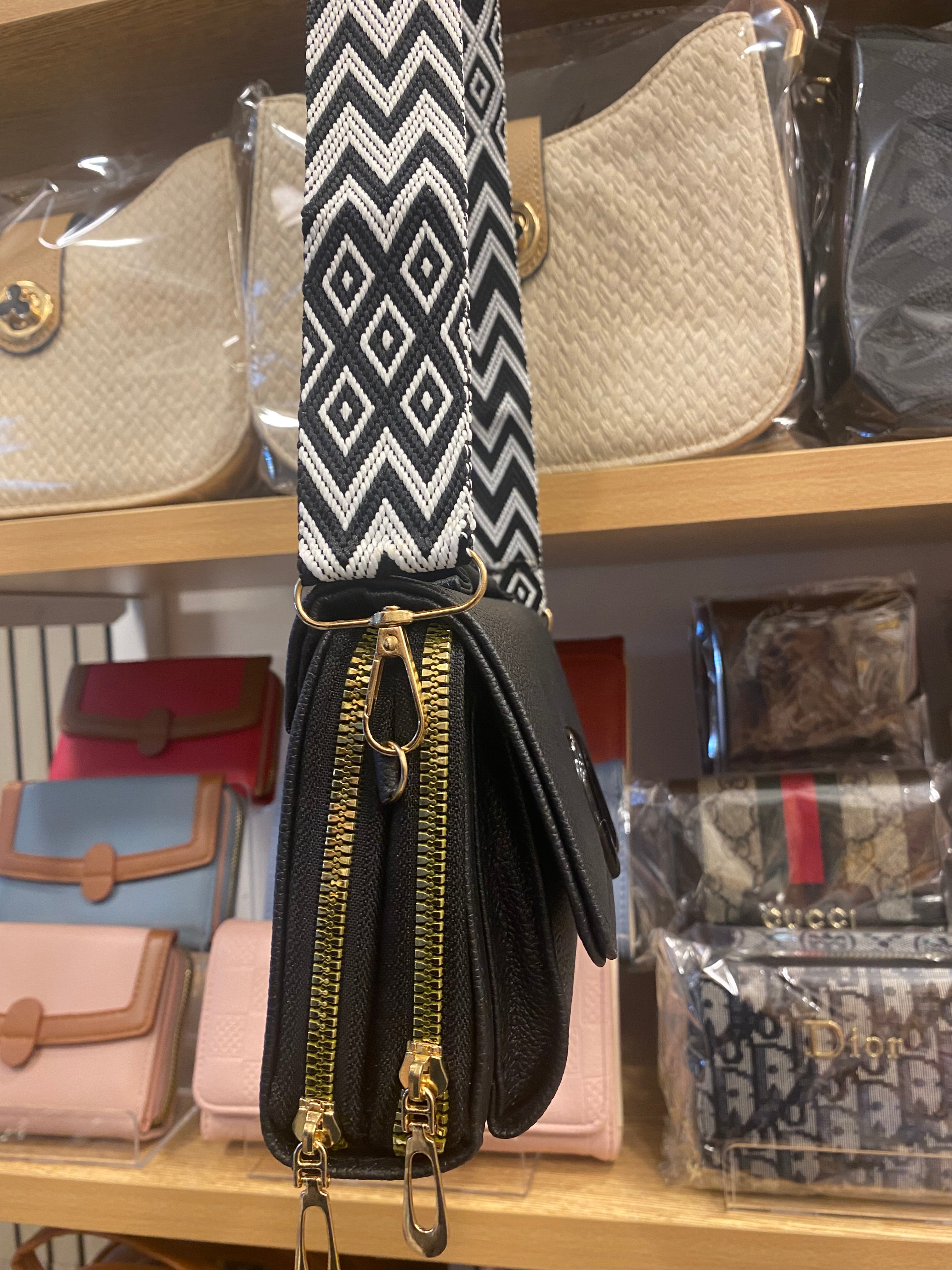 Ladies Mini Cross Body Bag - Black