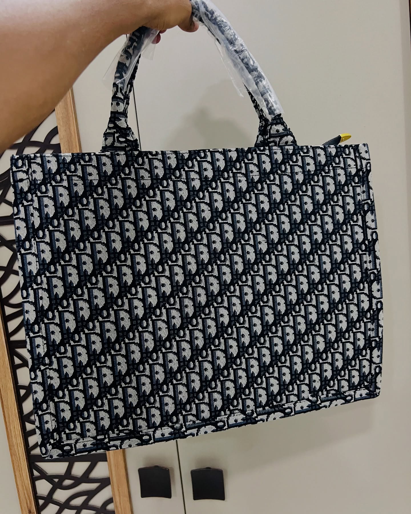 Christine Dior Tote Bag With Zip