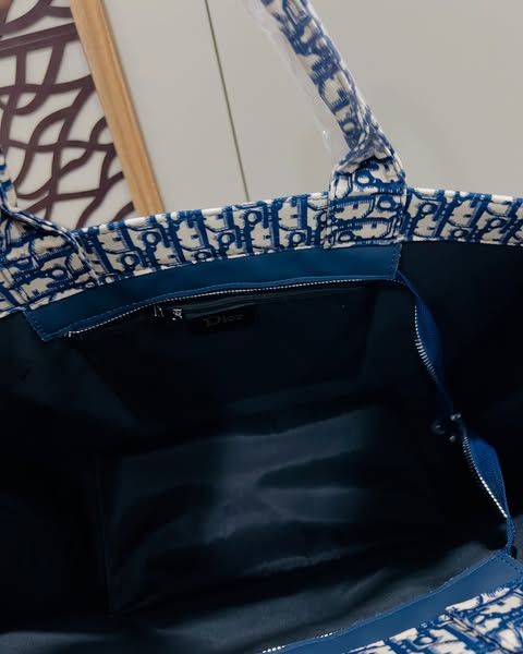 Christine Dior Tote Bag Blue