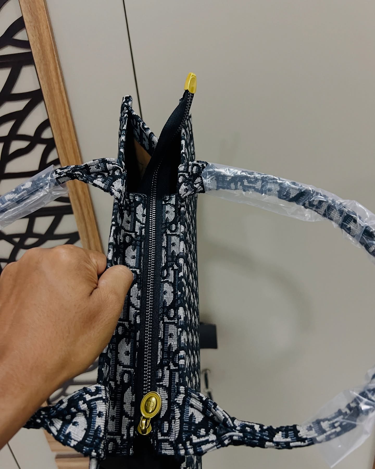 Christine Dior Tote Bag With Zip