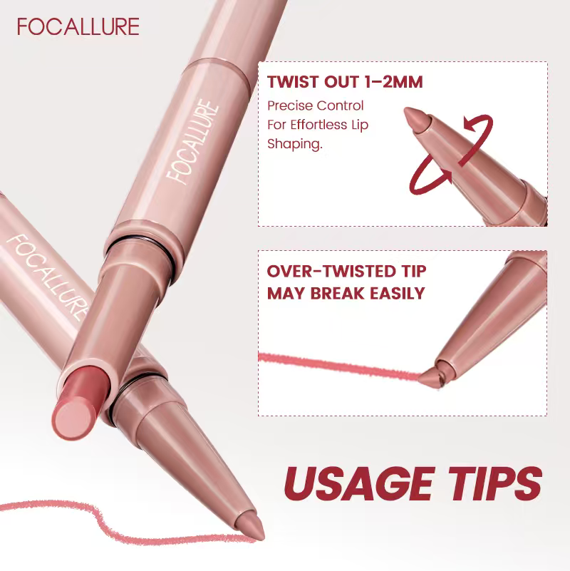 FOCALLURE Fuller Sculpt Lip Liner & Lipstick