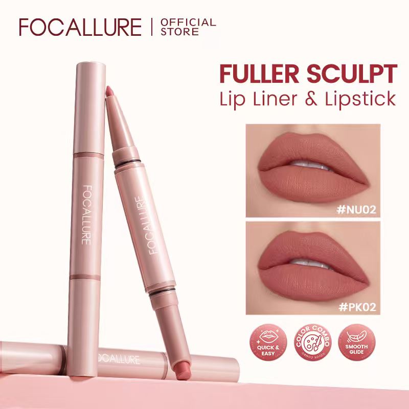 FOCALLURE Fuller Sculpt Lip Liner & Lipstick