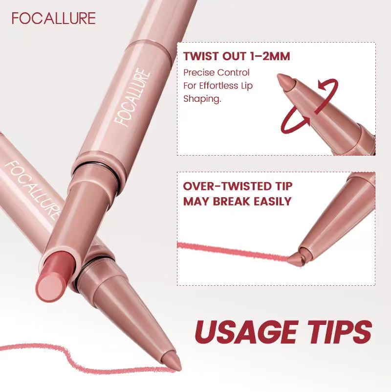 FOCALLURE Fuller Sculpt Lip Liner & Lipstick
