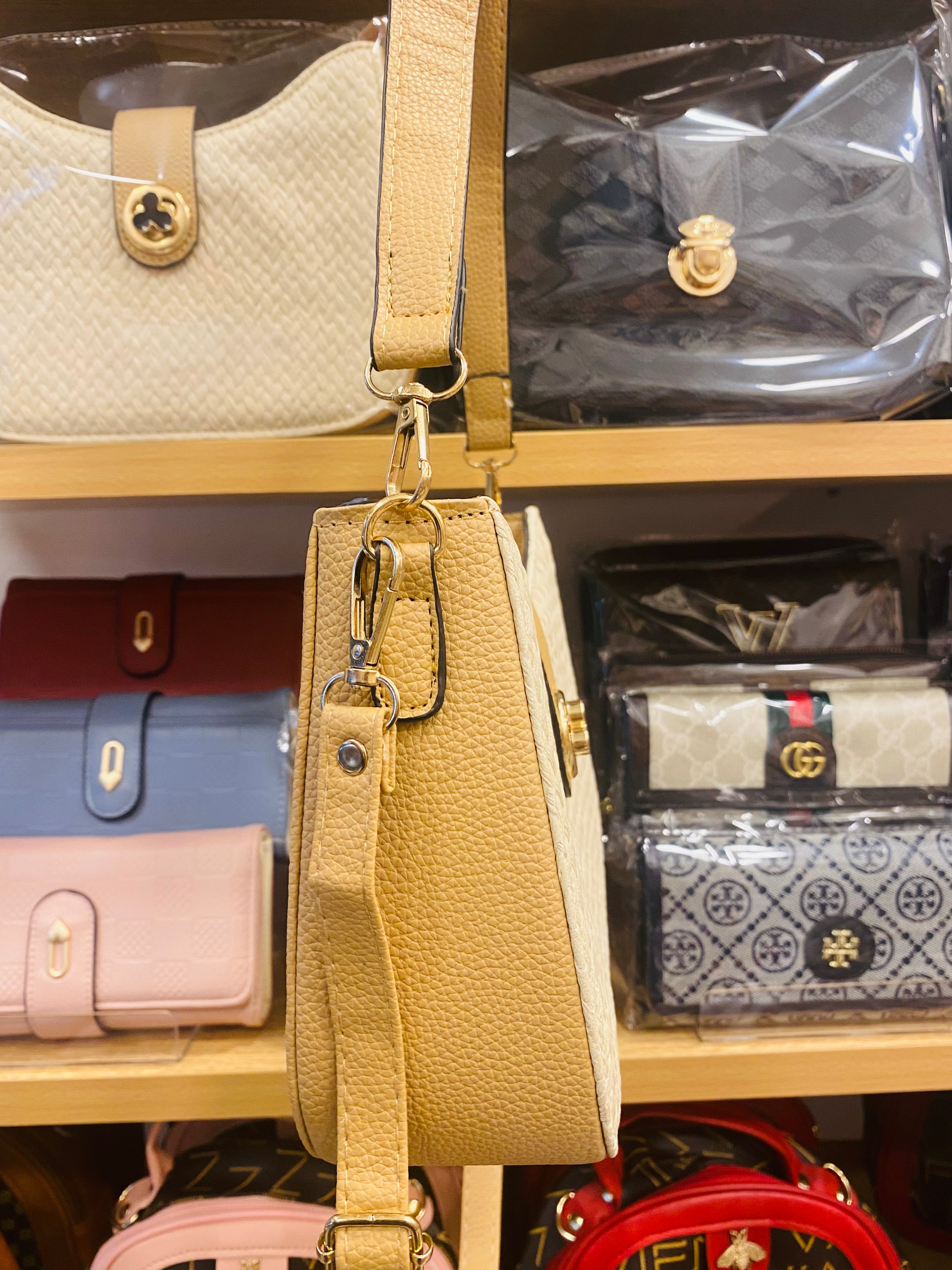 Ladies Hand Bag - Beige