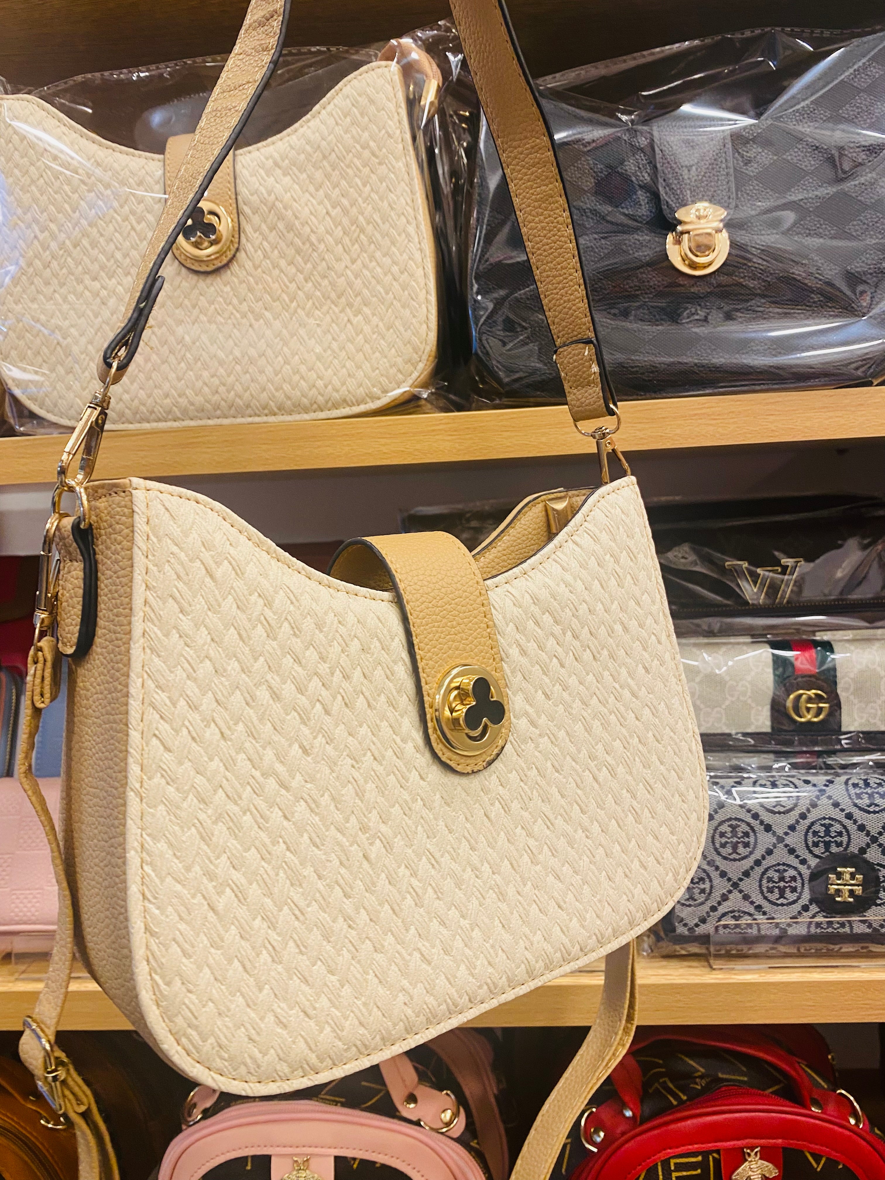 Ladies Hand Bag - Beige