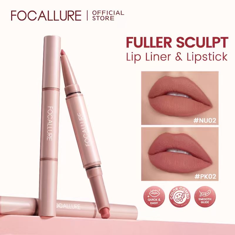 FOCALLURE Fuller Sculpt Lip Liner & Lipstick