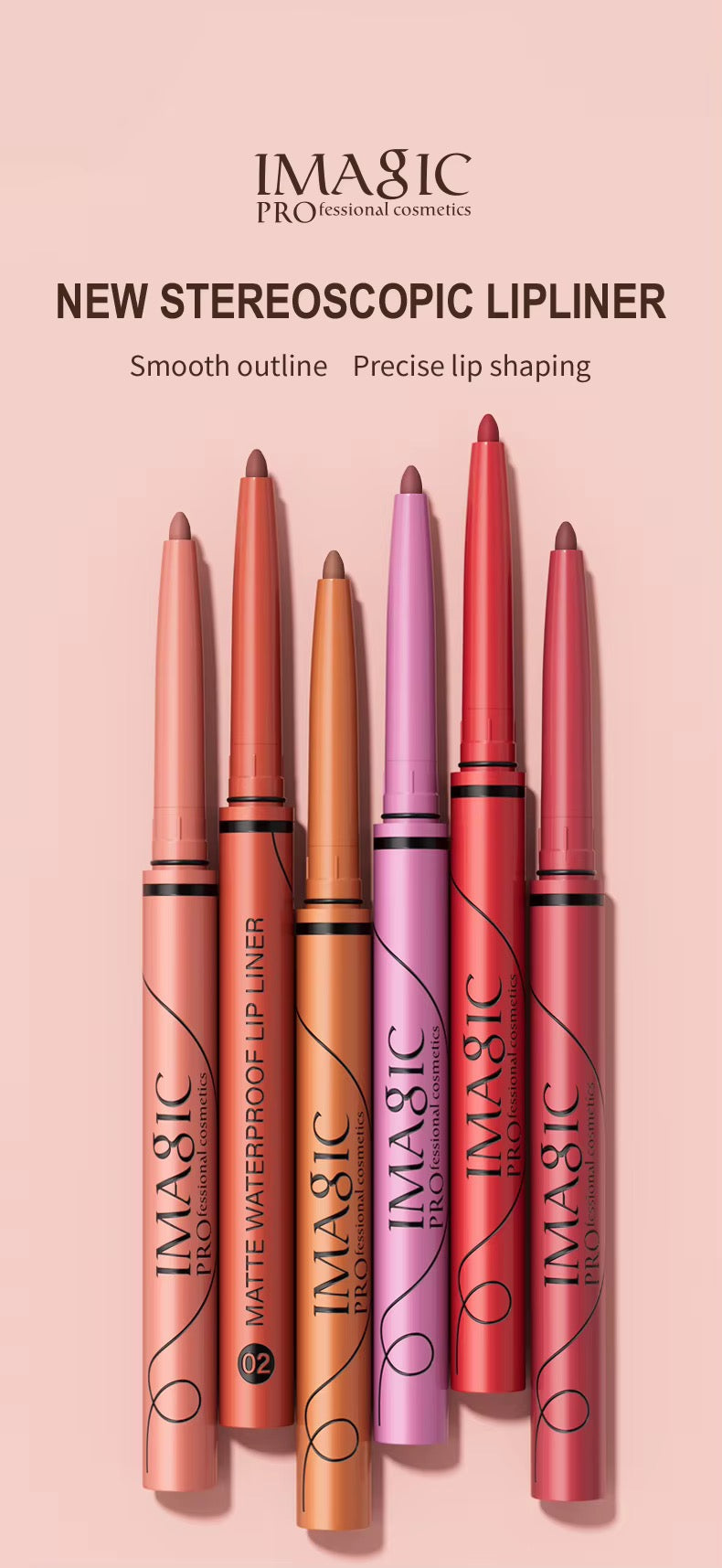 IMAGIC Waterproof Matte Lip Liner Set