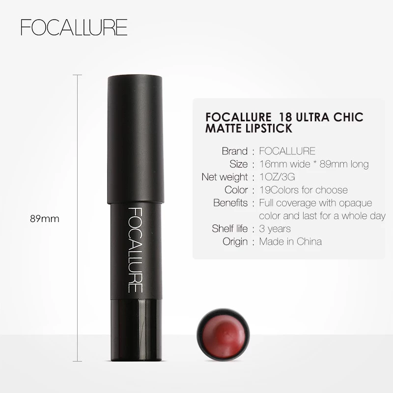 FOCALLURE Matte Lip Crayon