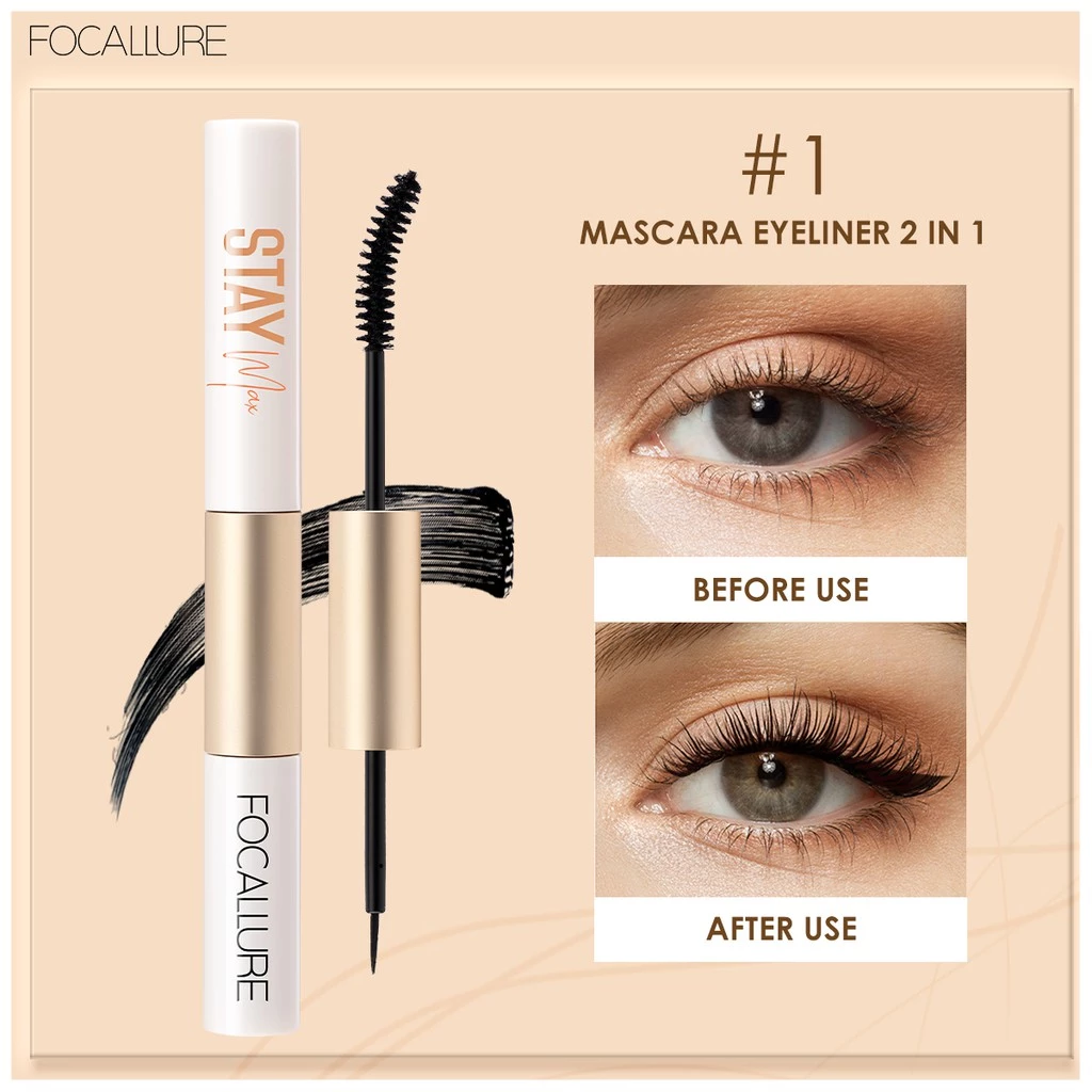 FOCALLURE Staymax 2 in 1 eyeliner & Mascara / Mascara & Eyelash primer