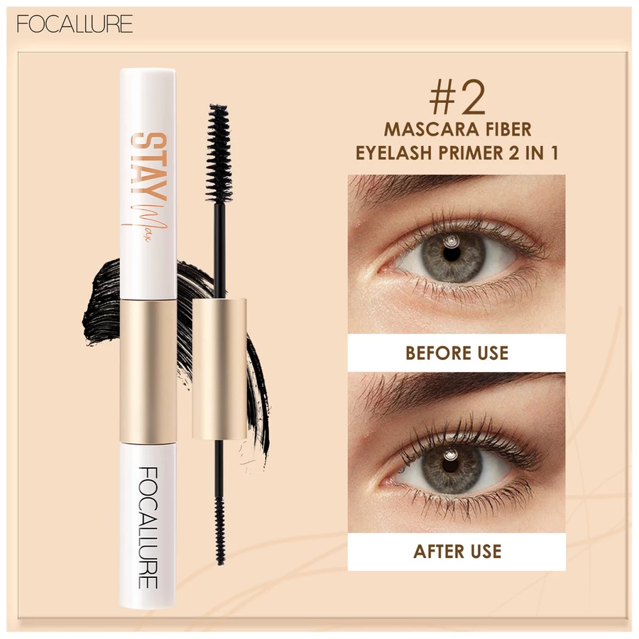 FOCALLURE Staymax 2 in 1 eyeliner & Mascara / Mascara & Eyelash primer