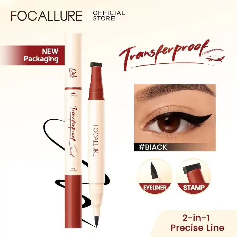 FOCALLURE Tranferproof Liquid eyeliner With Stamp