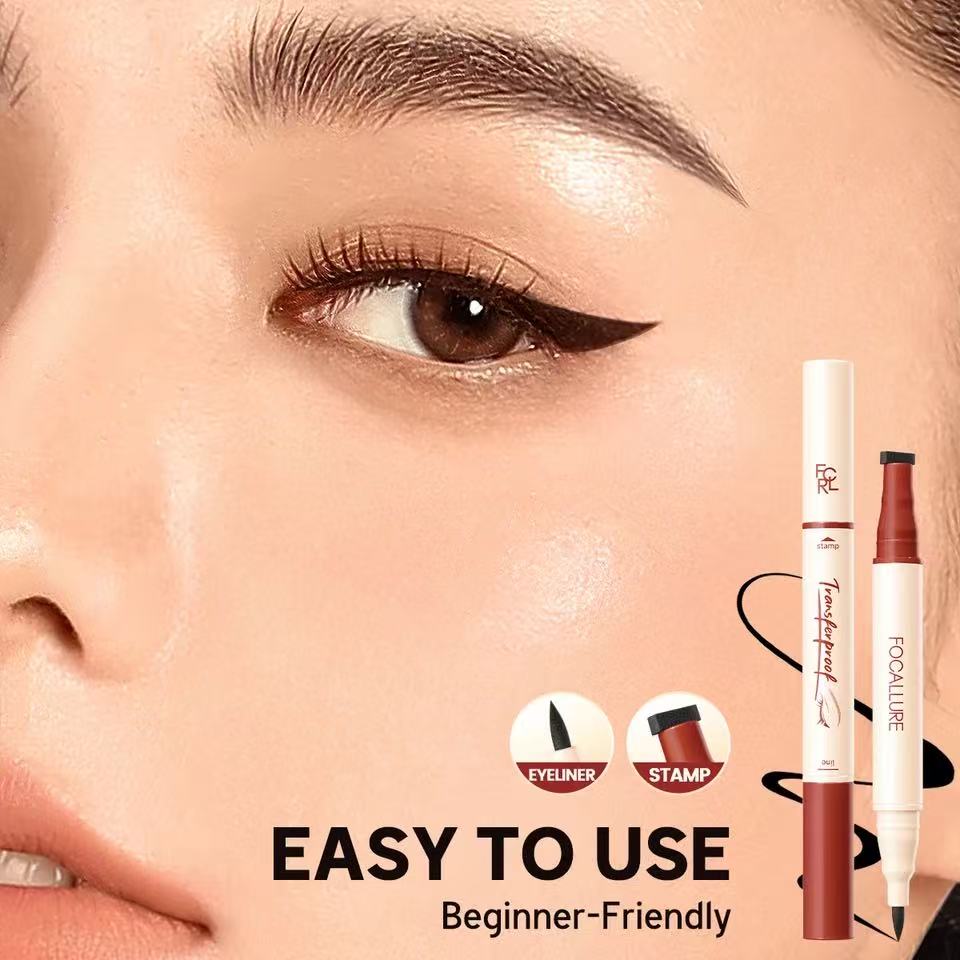 FOCALLURE Tranferproof Liquid eyeliner With Stamp