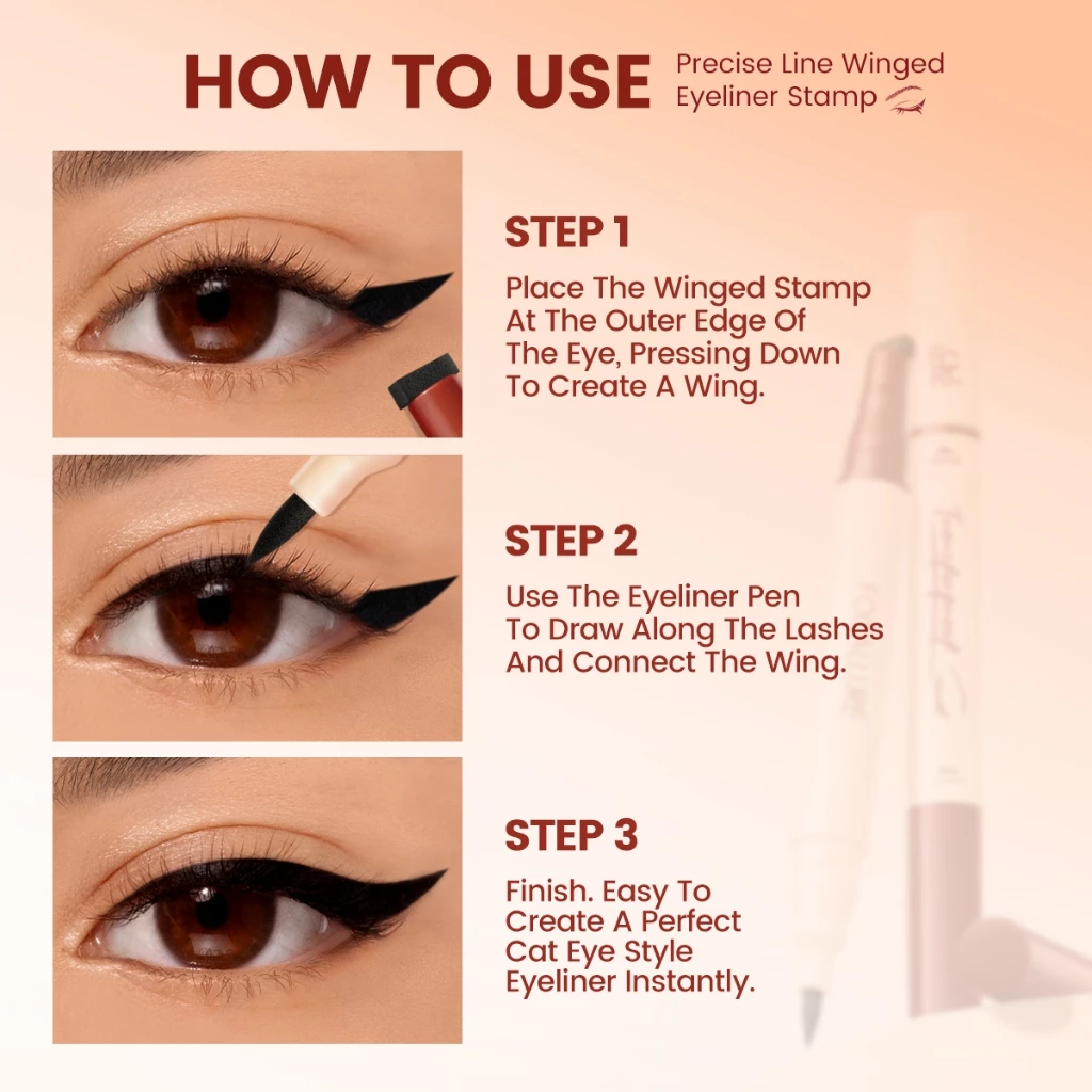 FOCALLURE Tranferproof Liquid eyeliner With Stamp