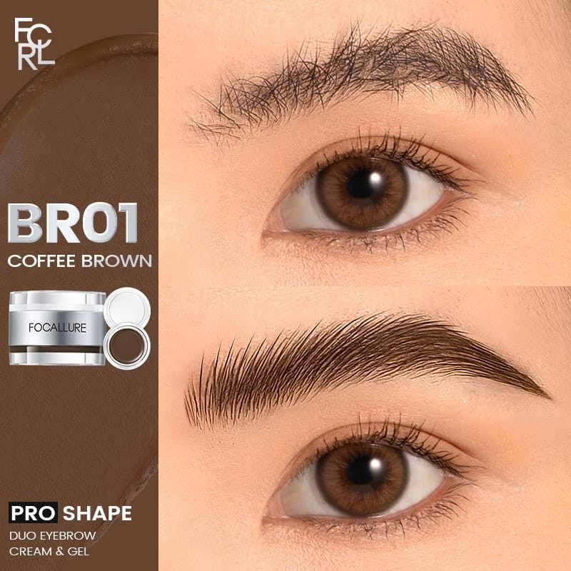 FOCALLURE 2-IN-1 Brow Pomade with Wax