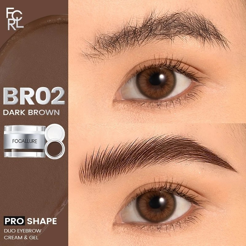 FOCALLURE 2-IN-1 Brow Pomade with Wax