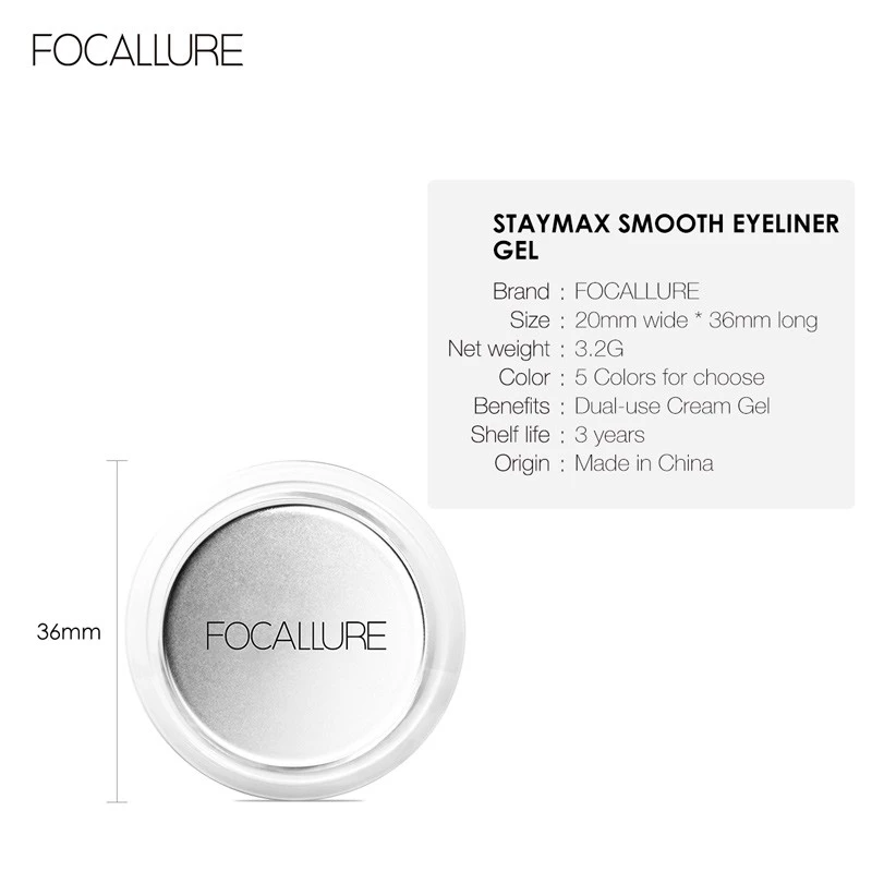 FOCALLURE Staymax Duo Eyeliner & Eyebrow Gel
