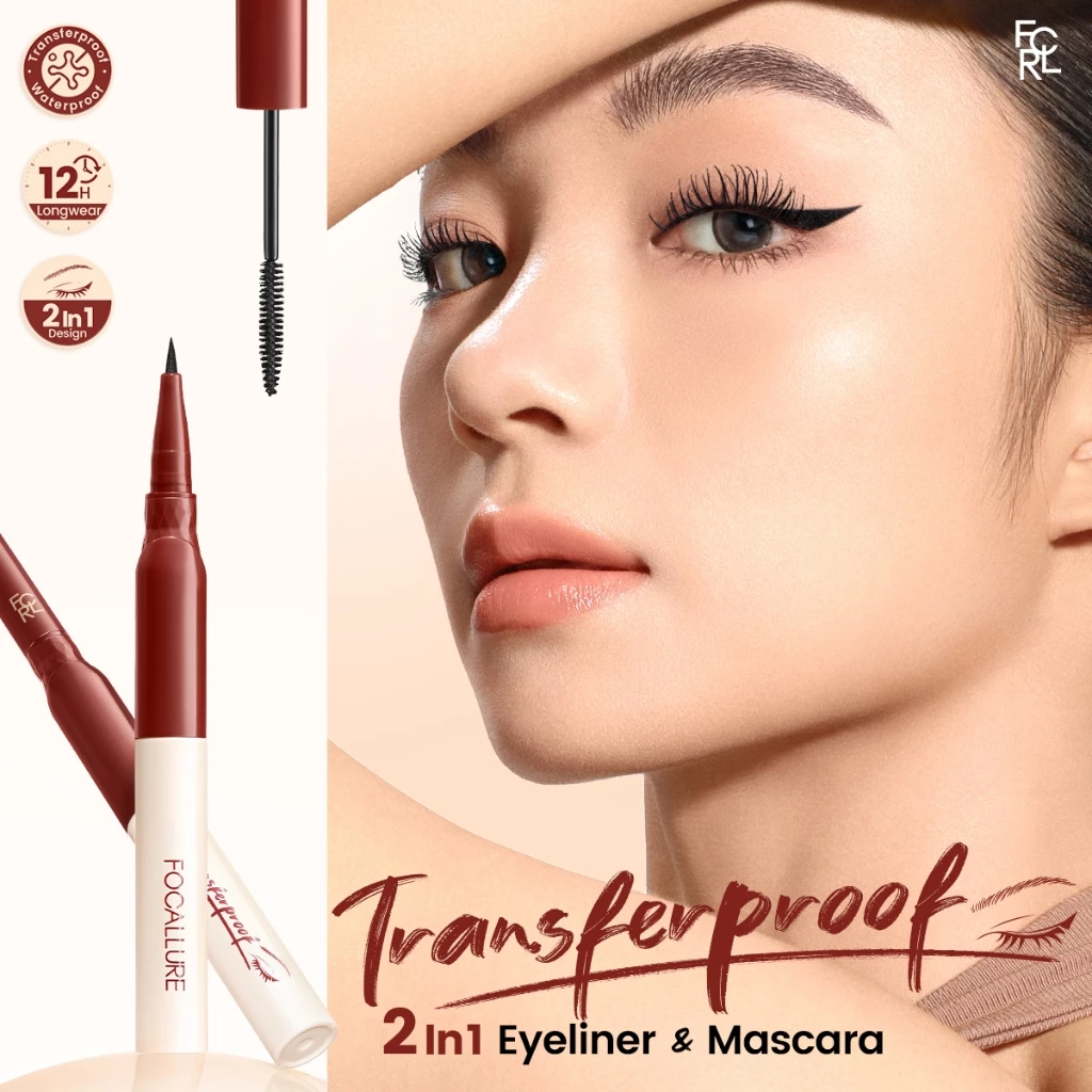 FOCALLURE Tranferproof 2-in-1 Mascara & Eyeliner