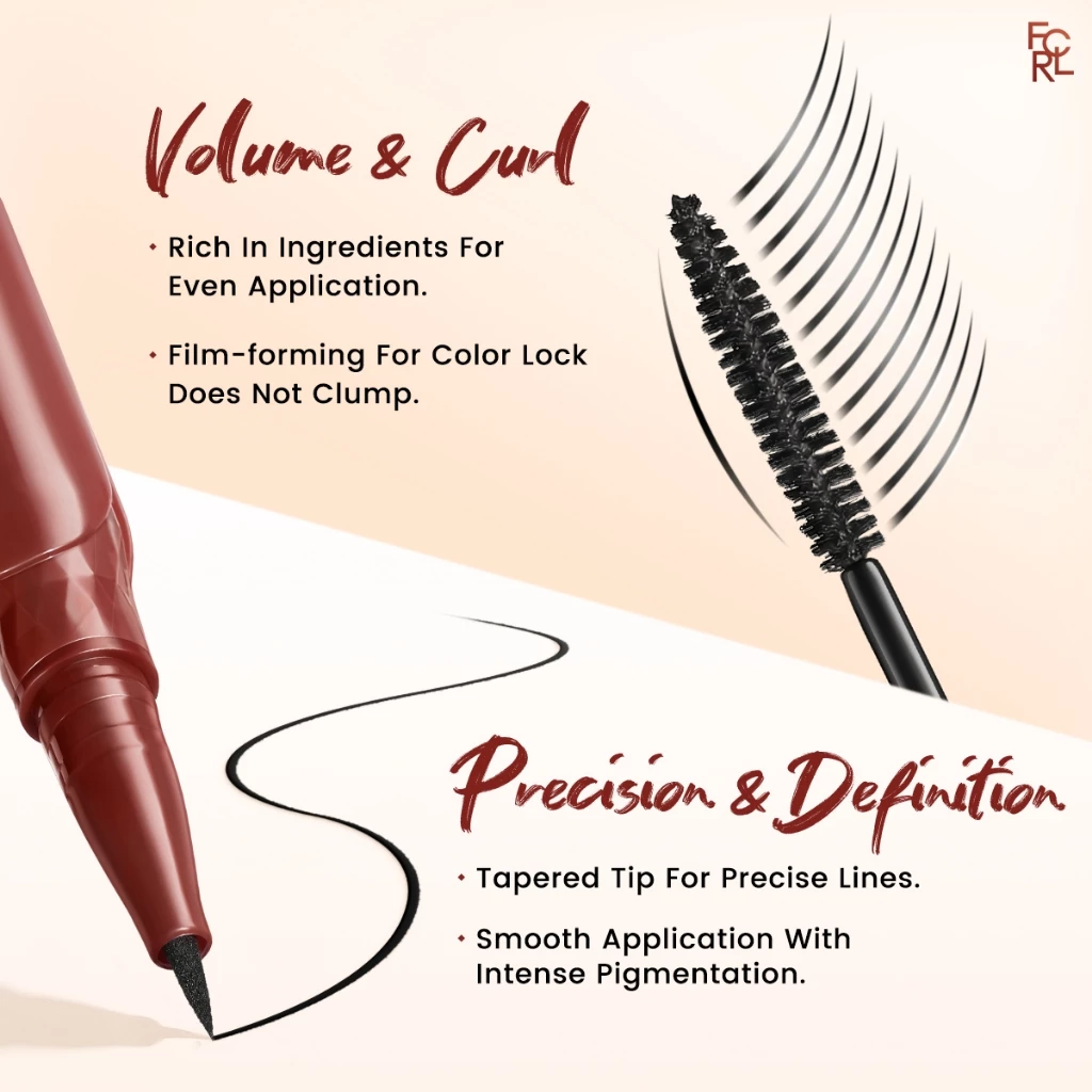 FOCALLURE Tranferproof 2-in-1 Mascara & Eyeliner
