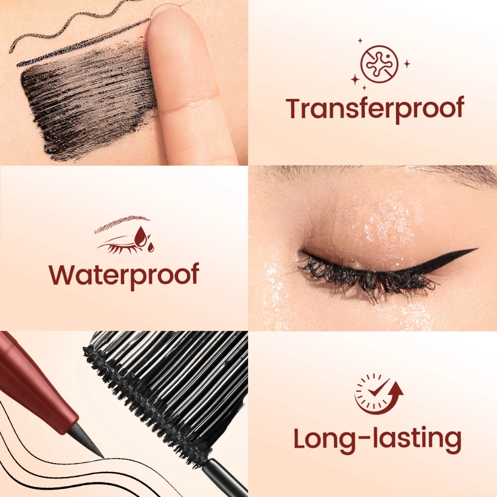 FOCALLURE Tranferproof 2-in-1 Mascara & Eyeliner