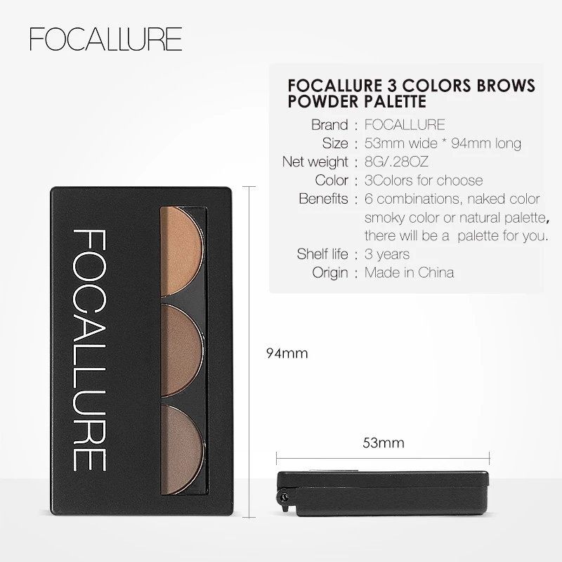 FOCALLURE Eyebrow Powder pallete