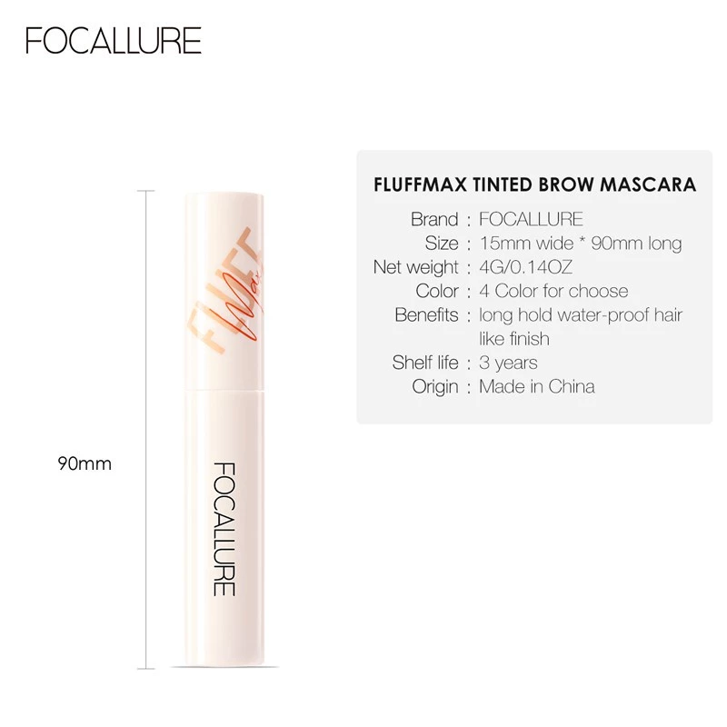 FOCALLURE FLUFFMAX Tinted Brow Mascara