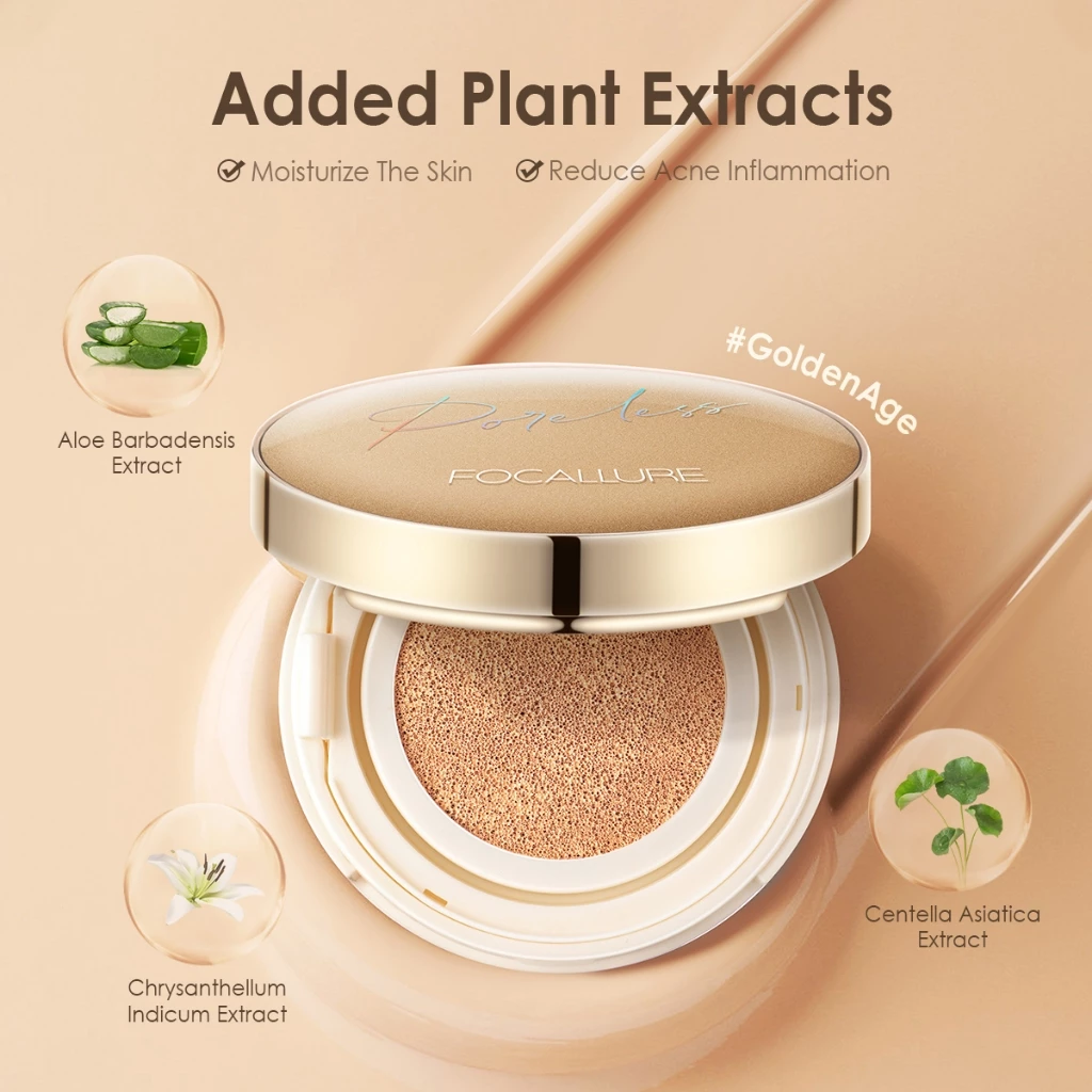 FOCALLURE Goldenage Polrless BB Cushion Foundation