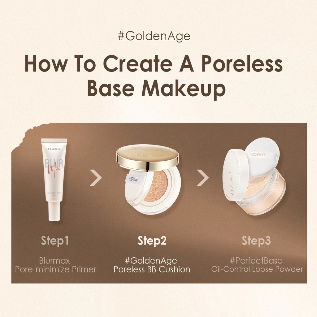 FOCALLURE Goldenage Polrless BB Cushion Foundation