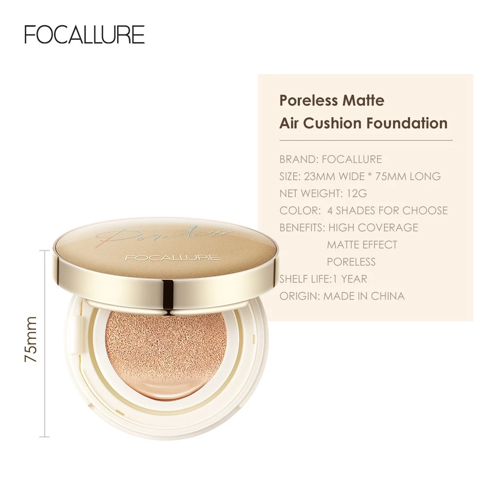 FOCALLURE Goldenage Polrless BB Cushion Foundation