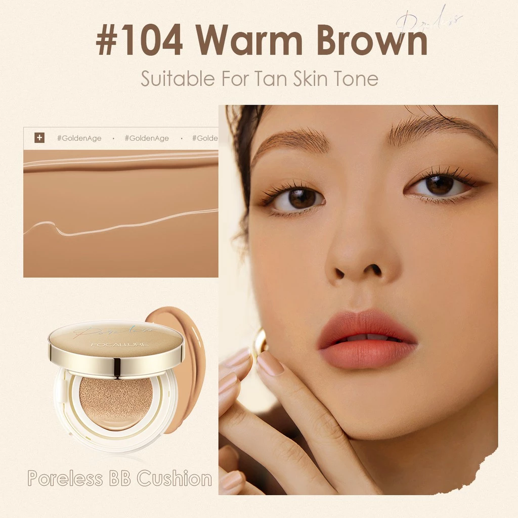 FOCALLURE Goldenage Polrless BB Cushion Foundation