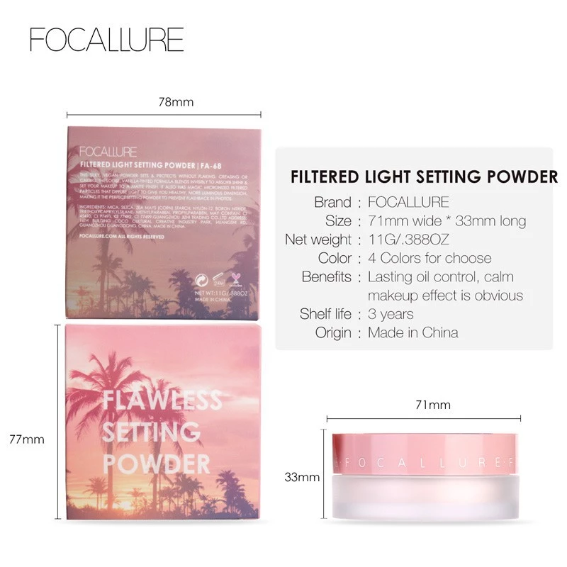 FOCALLURE Flawless Setting Powder