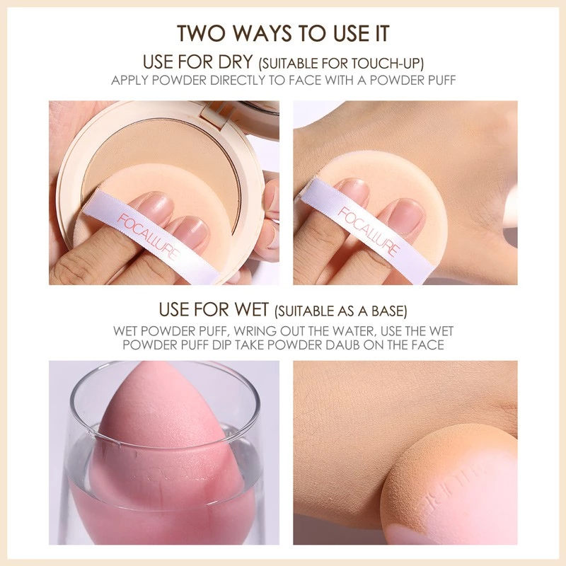 FOCALLURE Covermax Two-way Pressed Powder