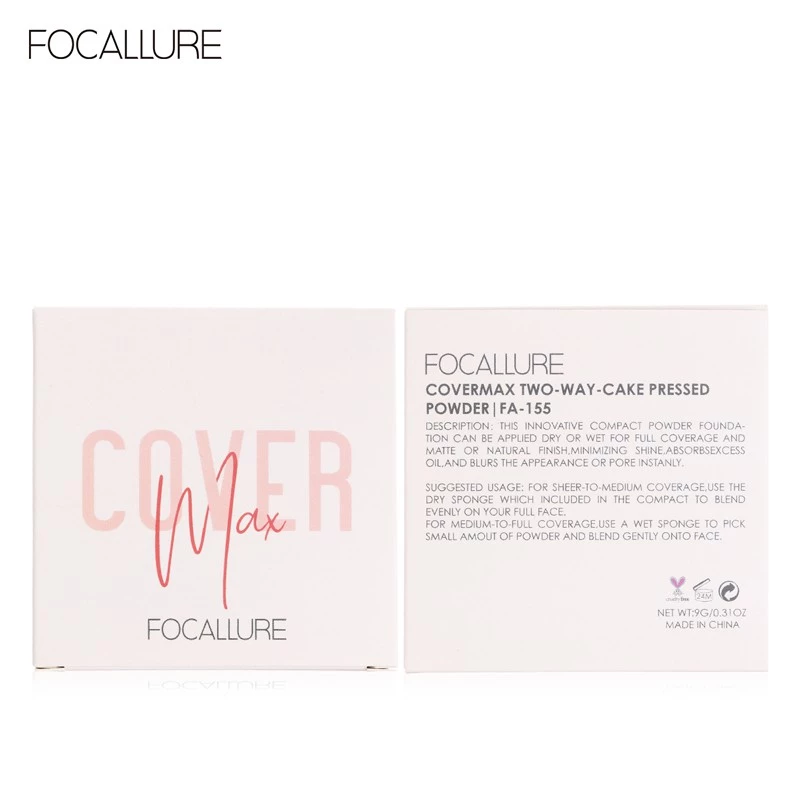 FOCALLURE Covermax Two-way Pressed Powder