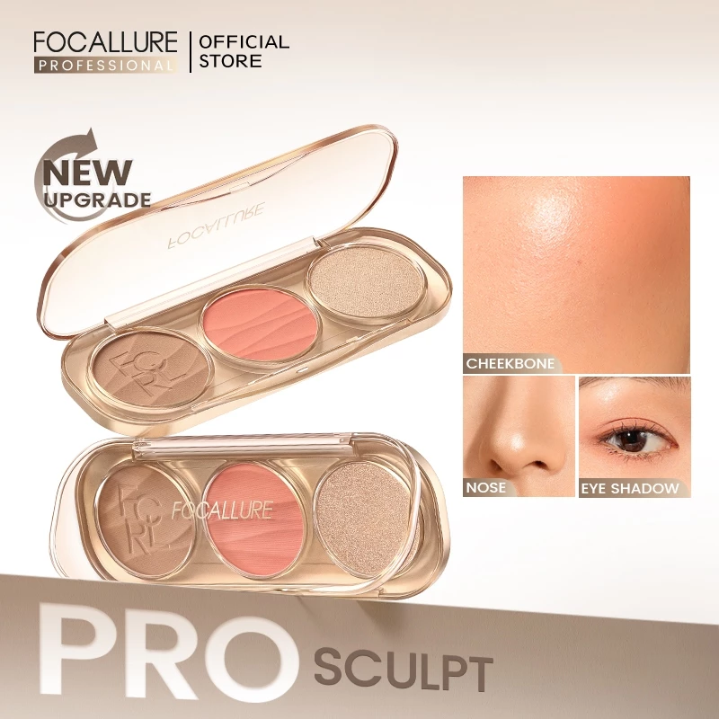 FOCALLURE Pro 3-IN-1 Sculp Pallete