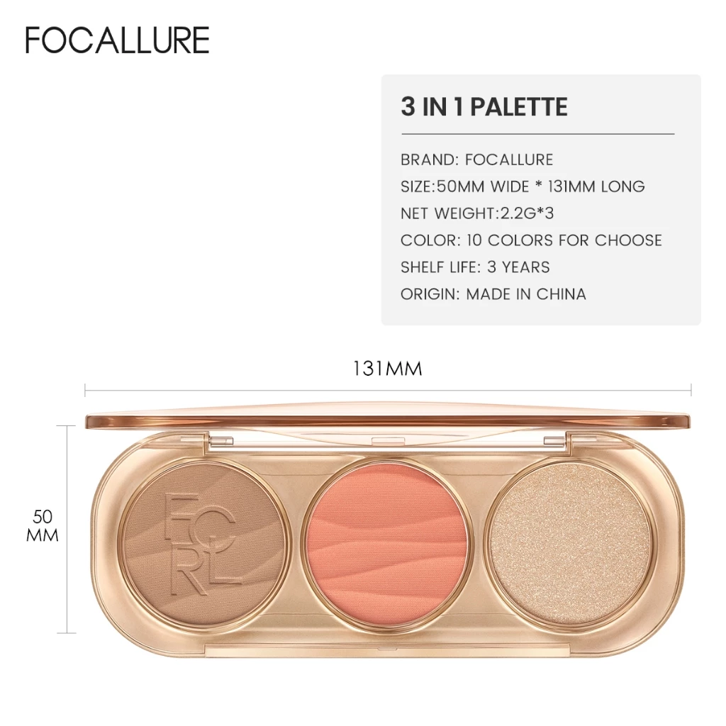 FOCALLURE Pro 3-IN-1 Sculp Pallete