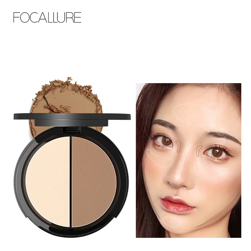 FOCALLURE 2-IN1 Highlighter & Contour Pallete