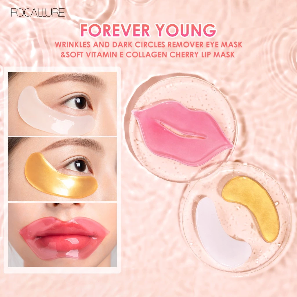 FOCALLURE Vitamin E Collagen Cherry Lip Mask (5pcs) (Expire Date 2026/03/25)