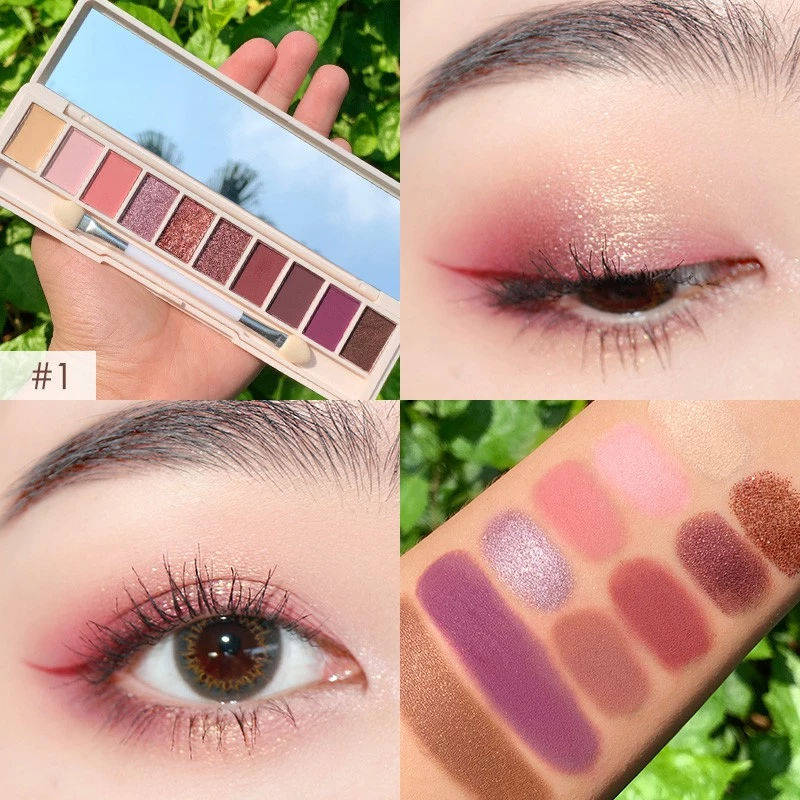 FOCALLURE 10 Color UPTOWN Eyeshadow Palette With Brush