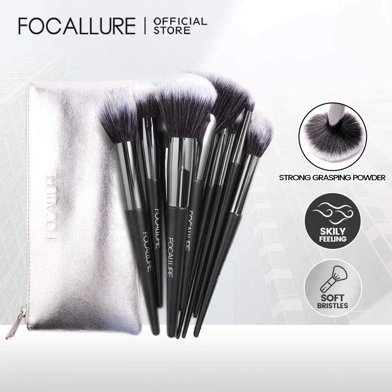 FOCALLURE Professional 10pcs Brush Set With Pouch